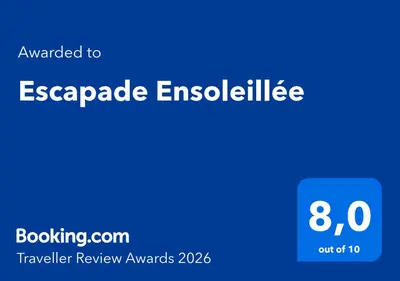 Certificat, récompense, panneau ou autre document affiché dans l'établissement Escapade Ensoleillée