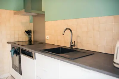 Cuisine ou kitchenette dans l'établissement Villa Ersanavera