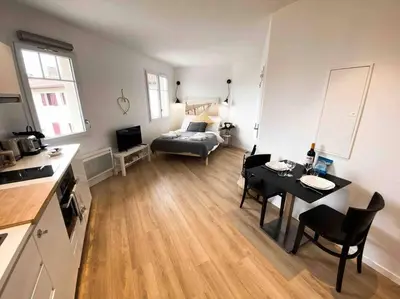 Cuisine ou kitchenette dans l'établissement « Hortense »